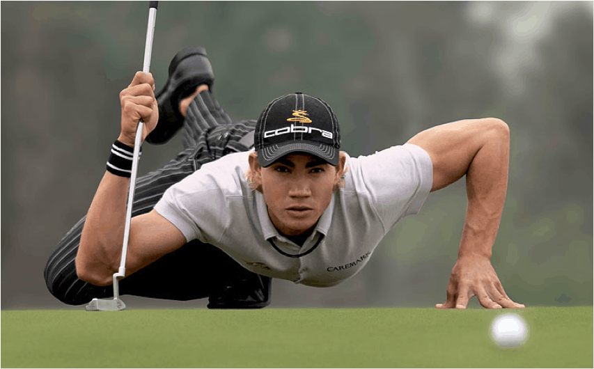 Camillo Villegas is known as “Spideman” for the way he contorts his body while reading his putts, but did you know this tiny guy who stands only 5’ 9” tall and weighs just 160 pounds also BOMBS his tee shots nearly 300 yards on average? Keep reading to discover his “secret” and how you can use the same simple idea to add more distance to every club in your golf bag.